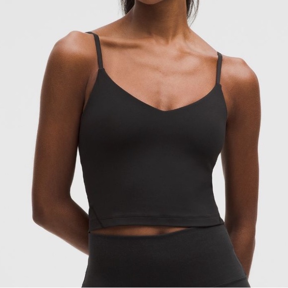 Lululemon Align Cropped Cami Tank Black - Picture 1 of 6